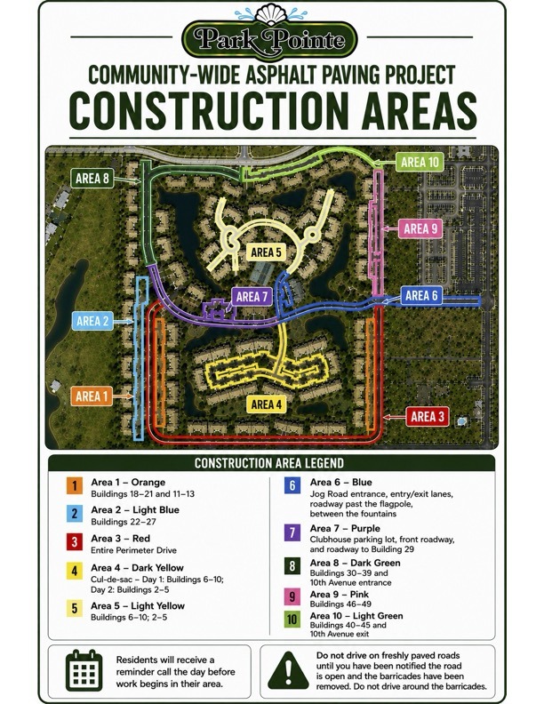 Paving Progress Map